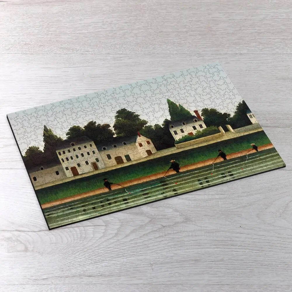 Landscape and Four Fisherman Puzzle - PuzzlesPrint