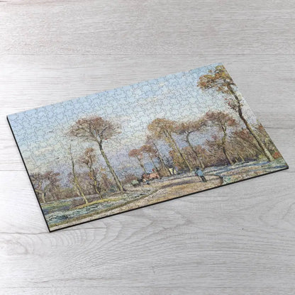 The Road to Versailles, Louveciennes, Morning Frost Puzzle - PuzzlesPrint