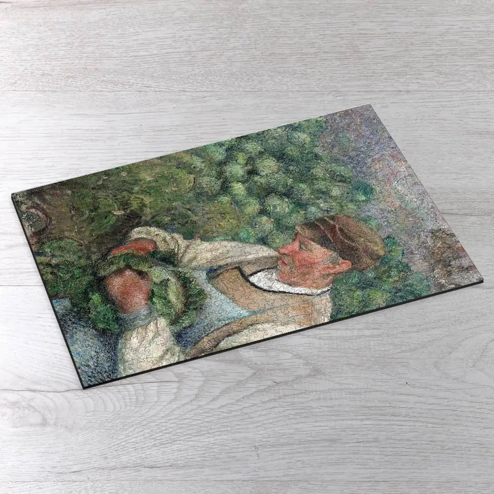 The Gardener - Old Peasant with Cabbage Puzzle - PuzzlesPrint