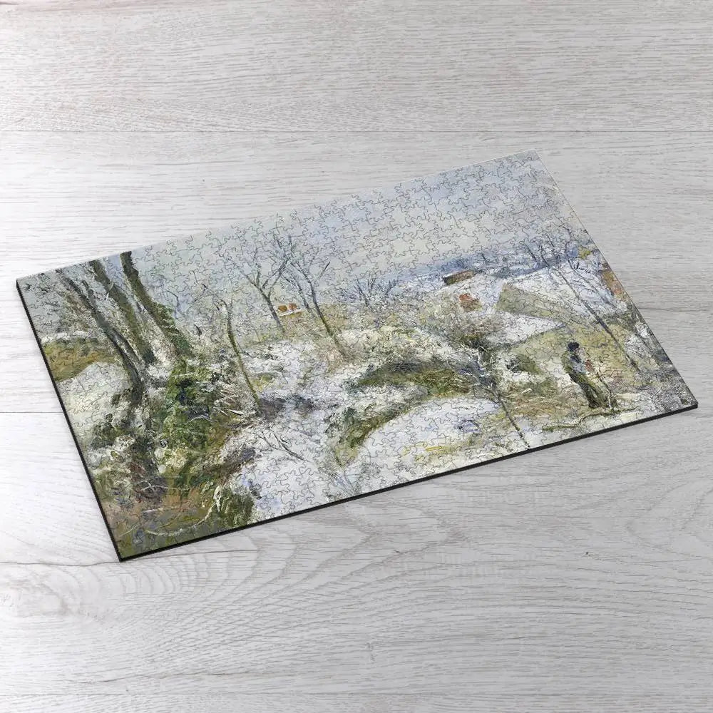 Rabbit Warren at Pontoise, Snow Puzzle - PuzzlesPrint