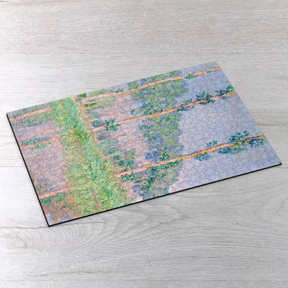 Poplars, Pink Effect Puzzle - PuzzlesPrint