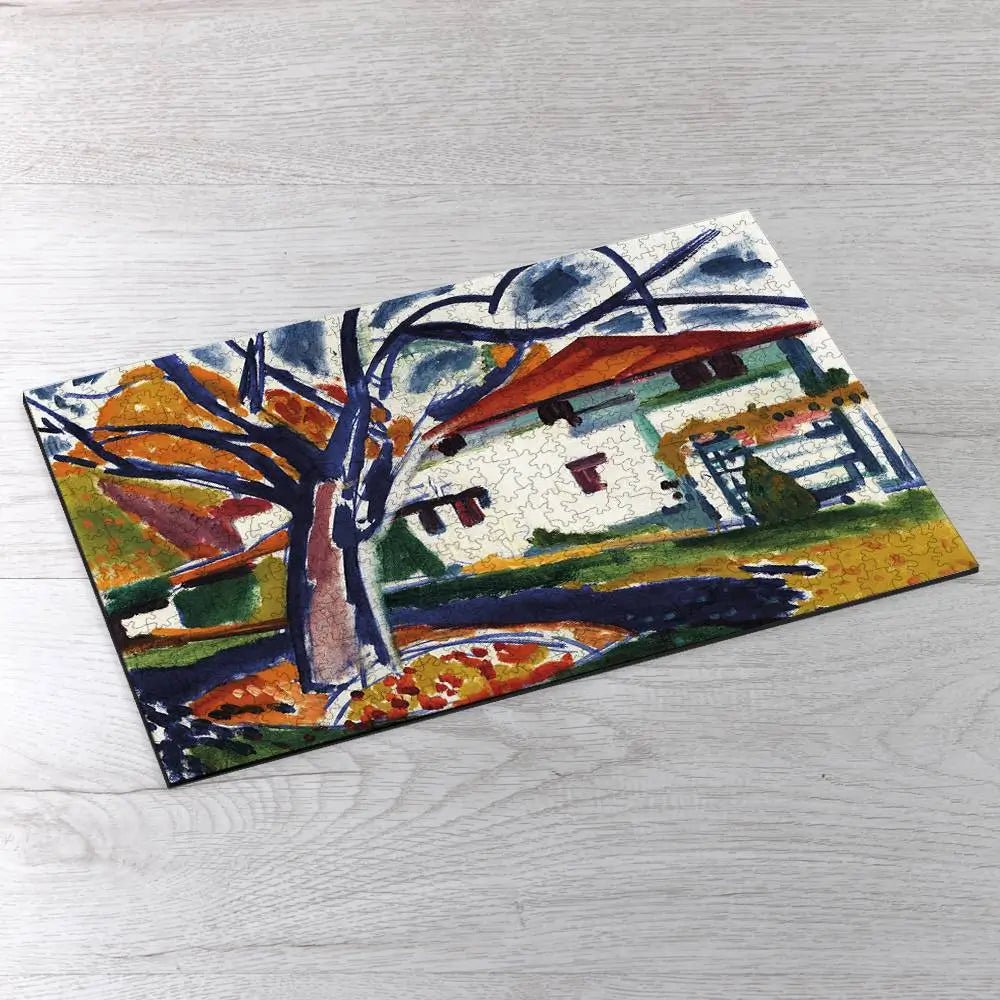 Blue Trees Puzzle - PuzzlesPrint