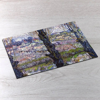 View of Arles, Flowering Orchards Puzzle - PuzzlesPrint