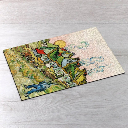 Houses and Figure Puzzle - PuzzlesPrint