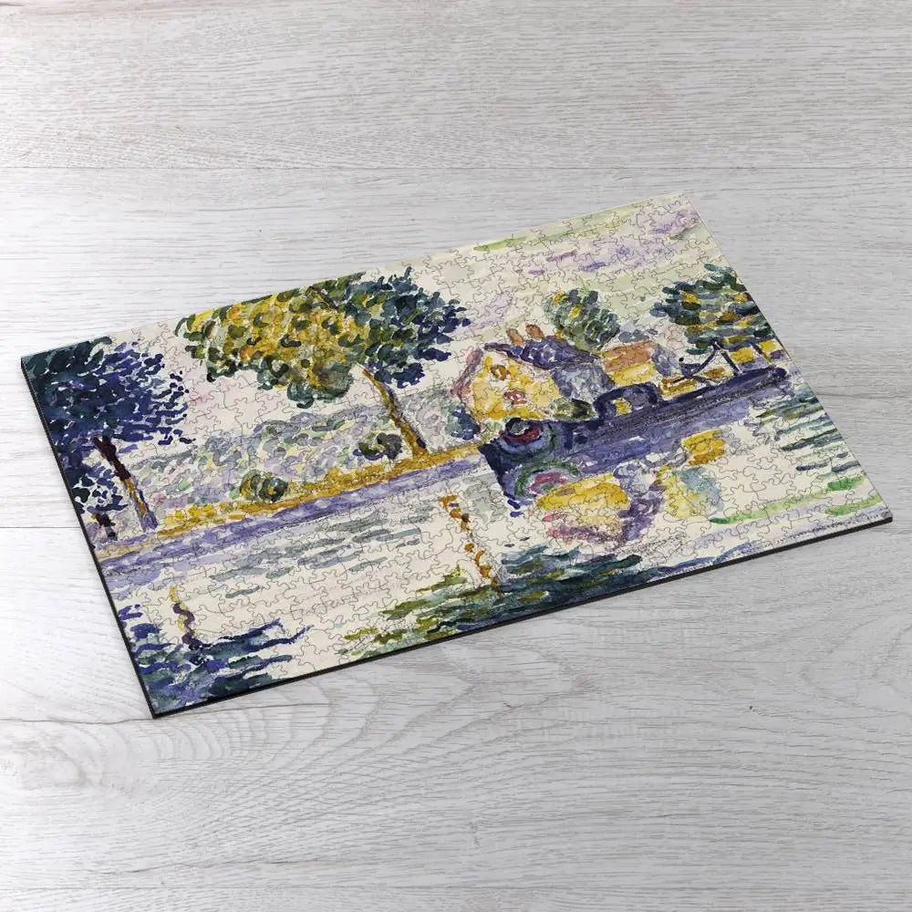 View of the Seine, Samois Puzzle - PuzzlesPrint