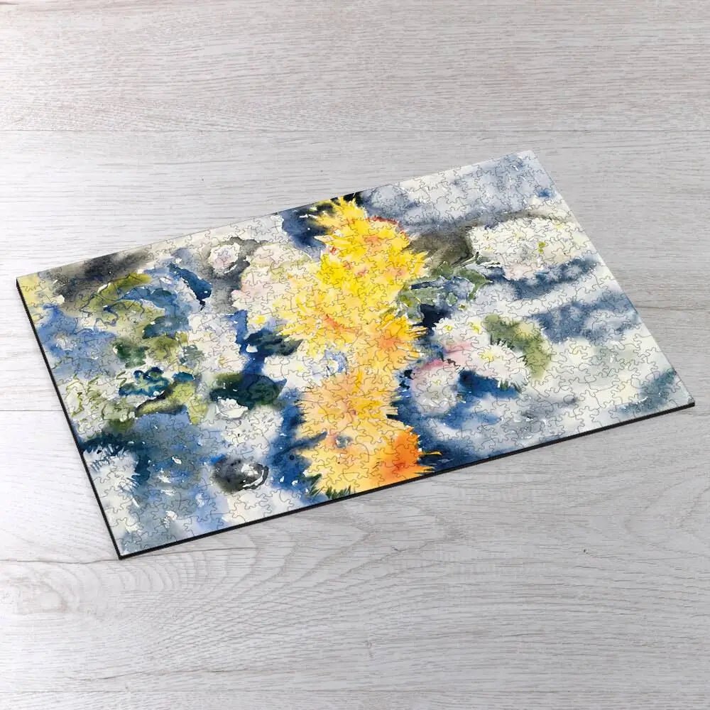 Yellow and Blue Puzzle - PuzzlesPrint