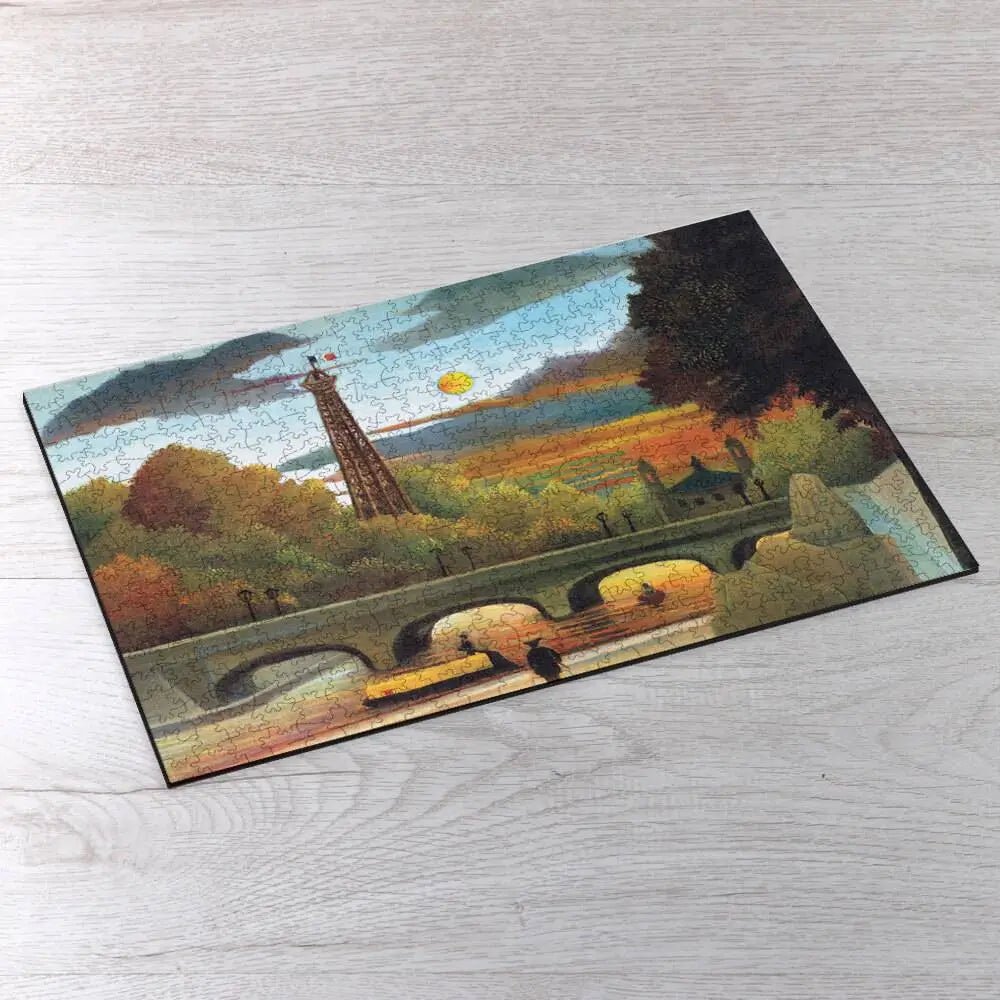 The Seine and the Eiffel Tower in the Sunset Puzzle - PuzzlesPrint