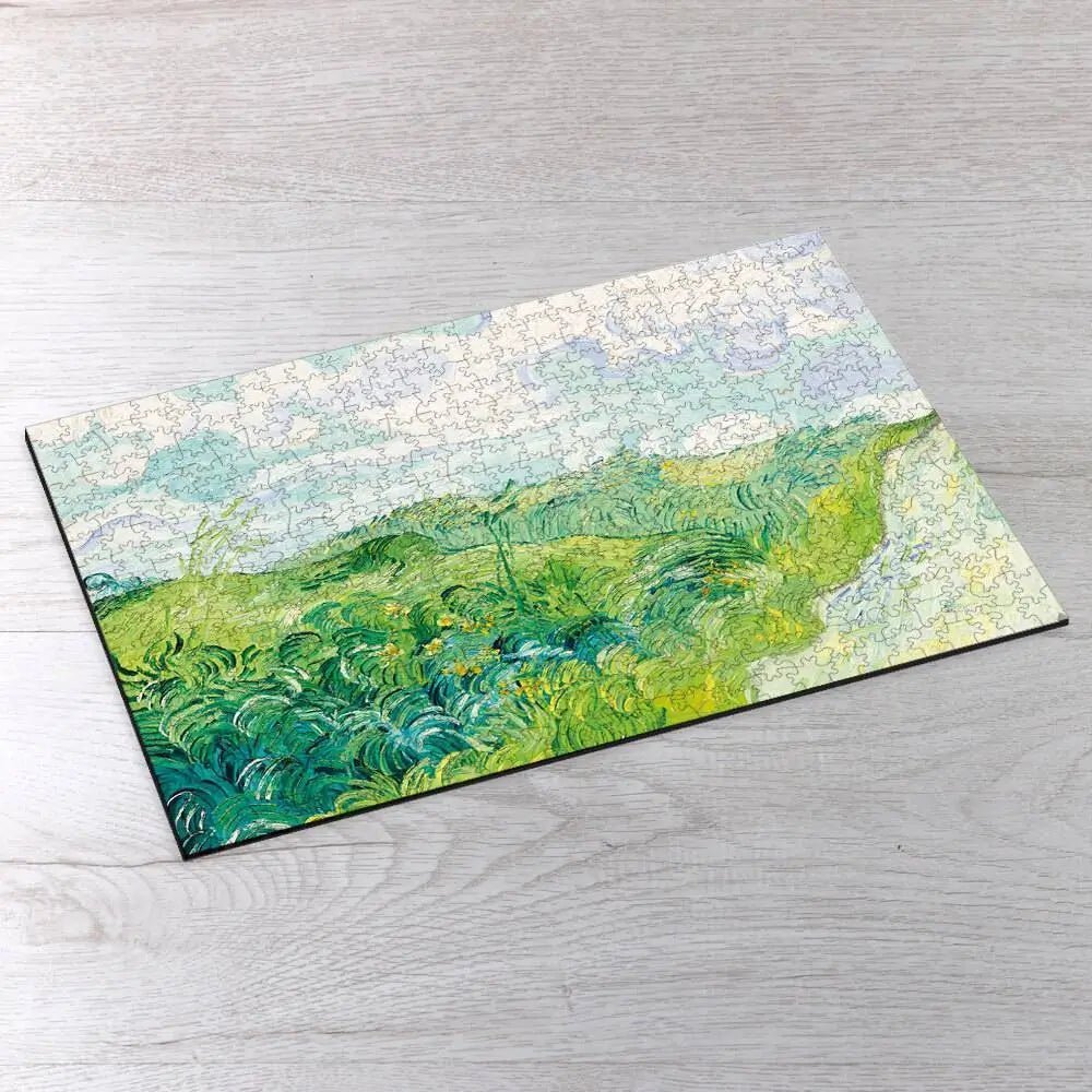 Green Wheat Fields, Auvers Puzzle - PuzzlesPrint