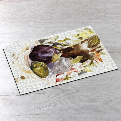 Eggplant and Green Pepper Puzzle - PuzzlesPrint