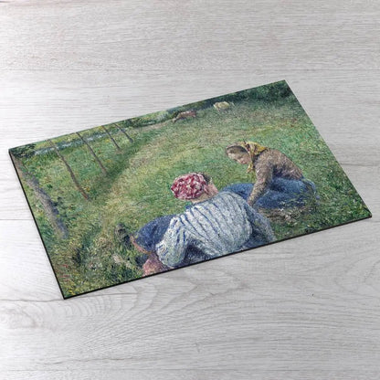 Young Peasant Girls Resting in the Fields near Pontoise Puzzle - PuzzlesPrint