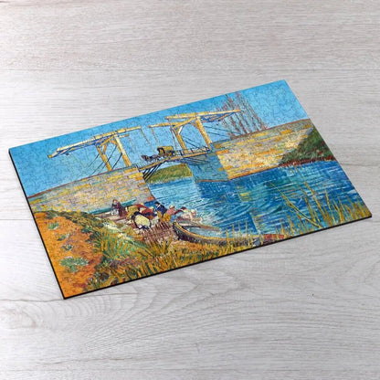 The Langlois Bridge at Arles with Women Washing Puzzle - PuzzlesPrint