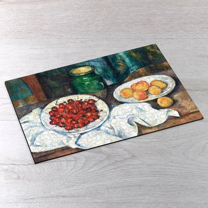 Still Life With Cherries And Peaches Puzzle - PuzzlesPrint