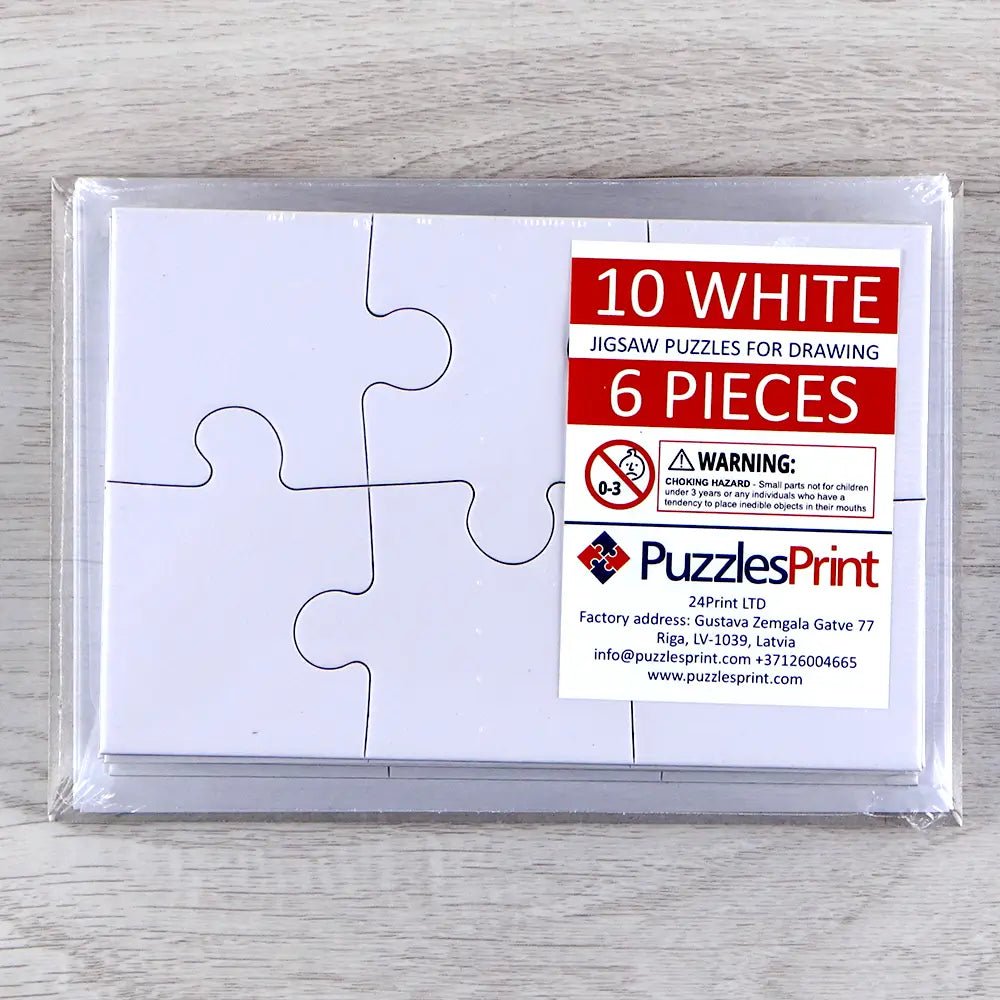 Blank Puzzle - Ideal For Drawing or Painting - PuzzlesPrint