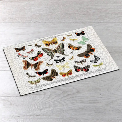 Antique Butterfly and Moth Lithograph Puzzle - PuzzlesPrint