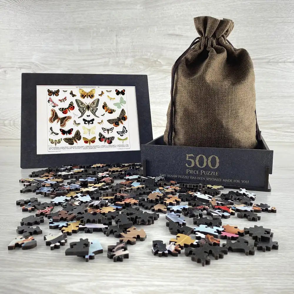 Antique Butterfly and Moth Lithograph Puzzle - PuzzlesPrint