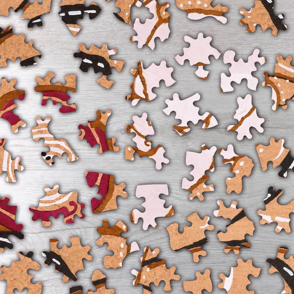 Art Nouveau Flower Pattern Puzzle - PuzzlesPrint