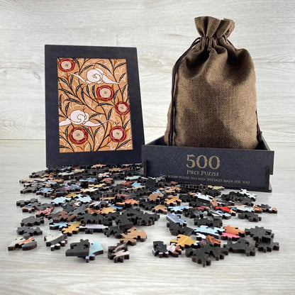Art Nouveau Flower Pattern Puzzle - PuzzlesPrint