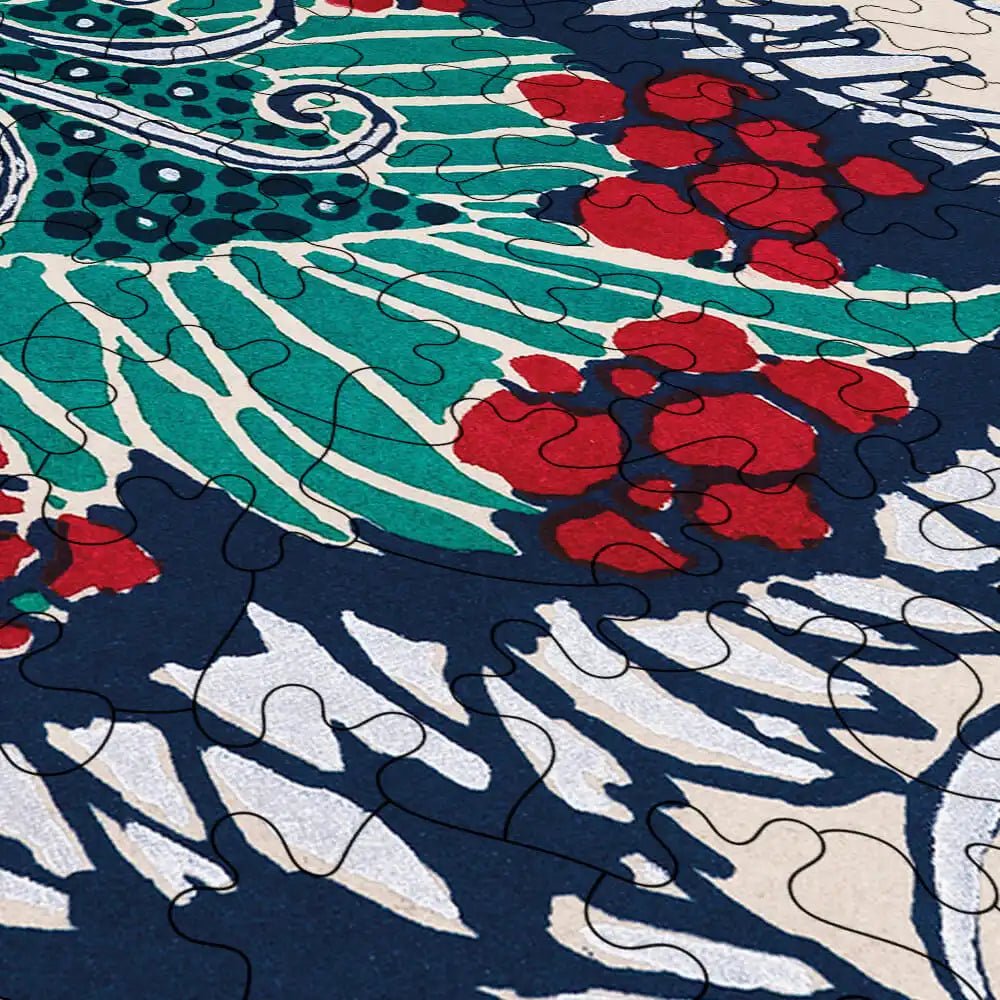 Botanical Pochoir Pattern Puzzle - PuzzlesPrint