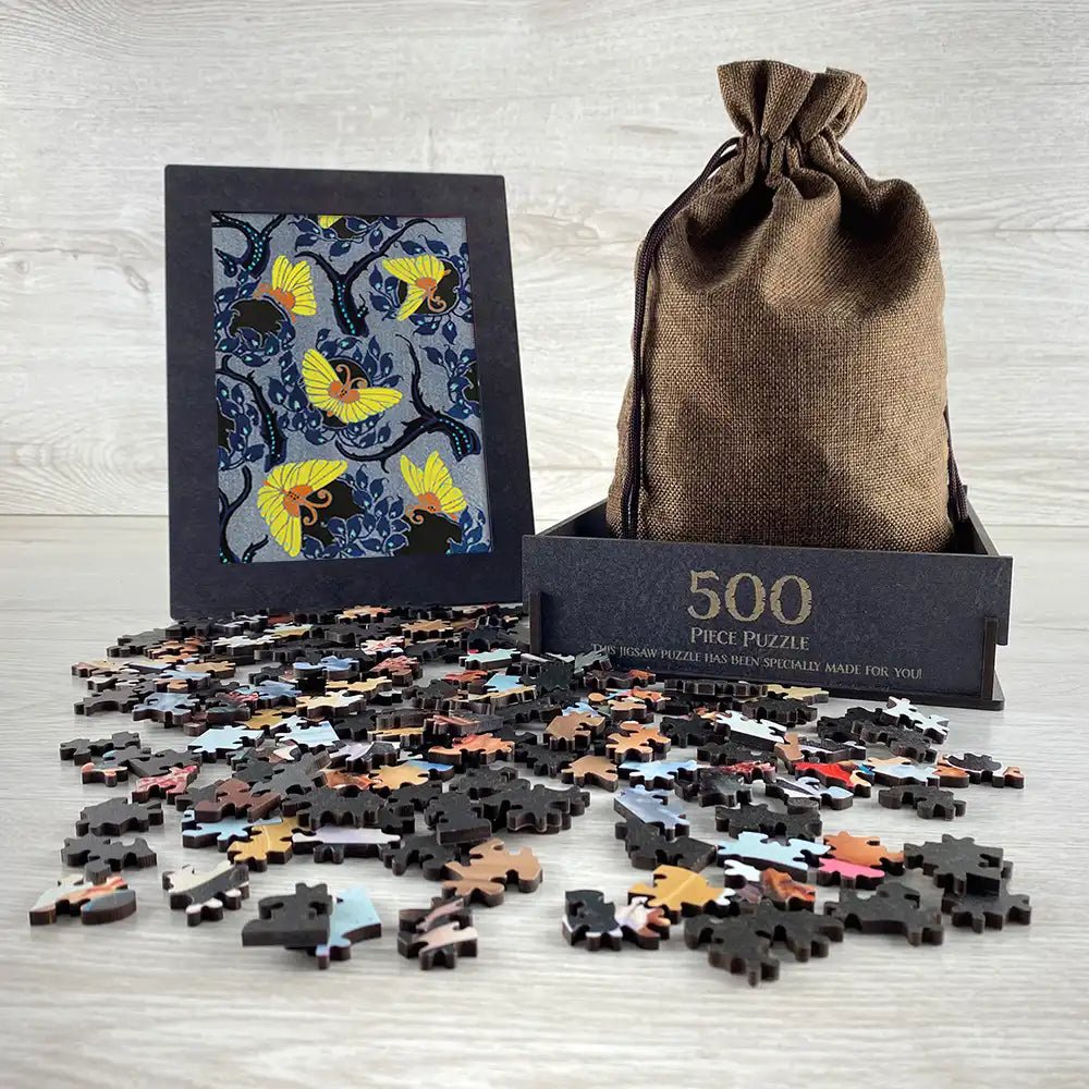 Butterfly Pochoir Pattern Puzzle - PuzzlesPrint