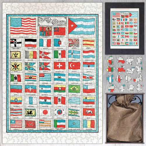 Flags of All Nations Puzzle - PuzzlesPrint