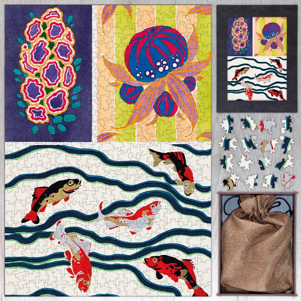 Floreal Dessins et Coloris Nouveaux Puzzle - PuzzlesPrint