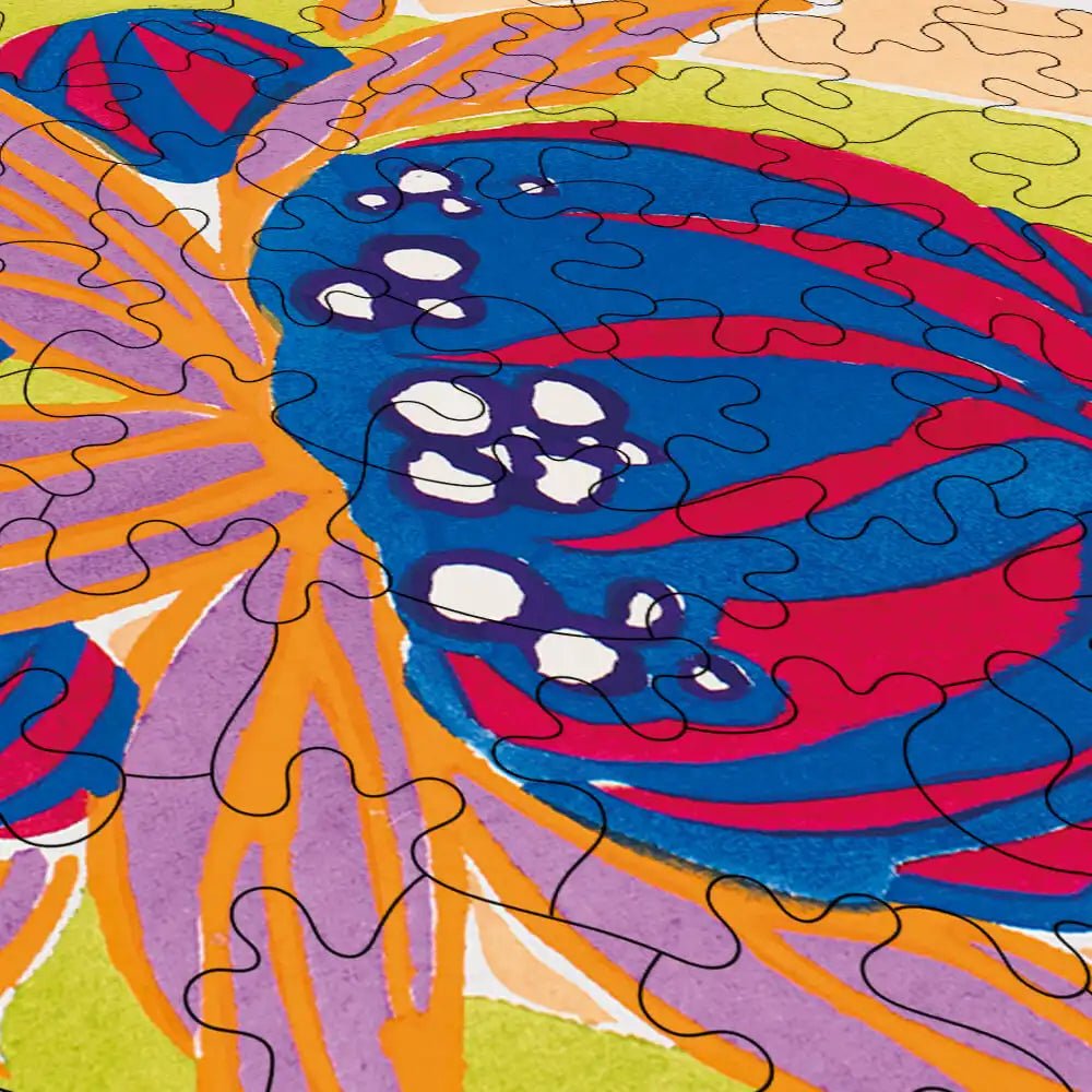 Floreal Dessins et Coloris Nouveaux Puzzle - PuzzlesPrint