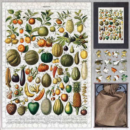 Fruits and Vegetables, Nouveau Larousse Illustre Puzzle - PuzzlesPrint