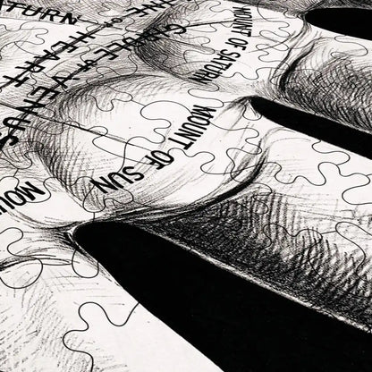 Open Hand Palm Reading Puzzle - PuzzlesPrint