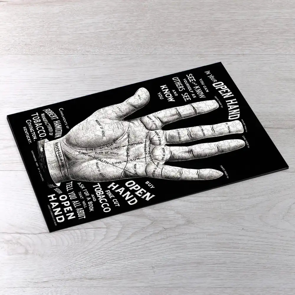 Open Hand Palm Reading Puzzle - PuzzlesPrint