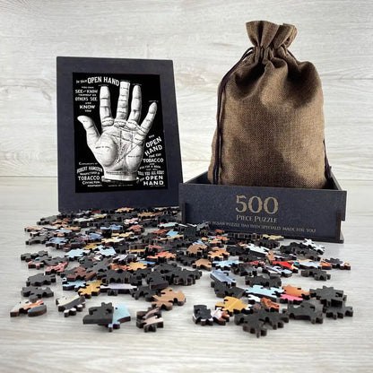 Open Hand Palm Reading Puzzle - PuzzlesPrint