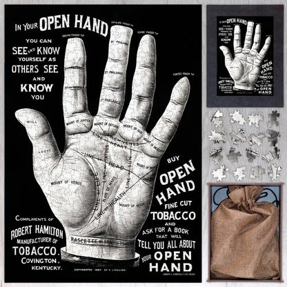 Open Hand Palm Reading Puzzle - PuzzlesPrint