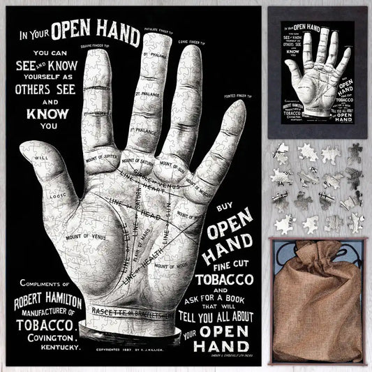 Open Hand Palm Reading Puzzle - PuzzlesPrint
