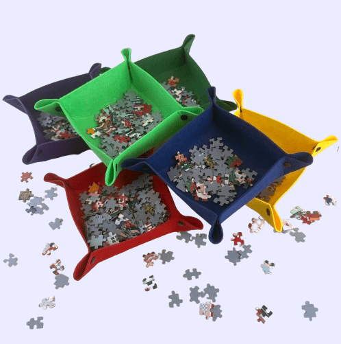 6 Colorful Sorting Trays - PuzzlesPrint