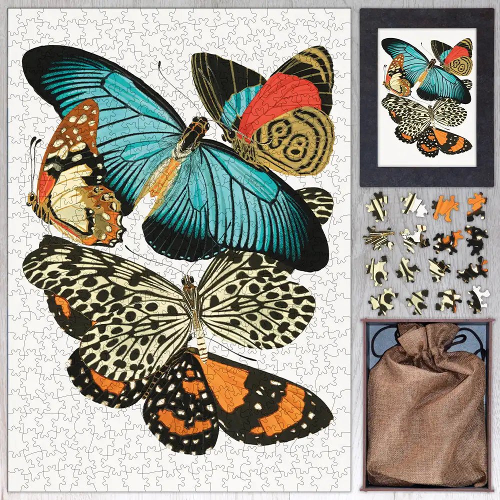 Vintage Butterflies Puzzle - PuzzlesPrint