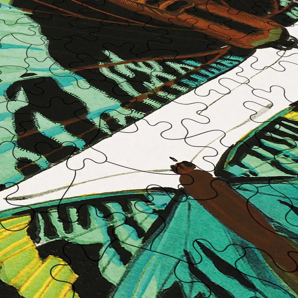 Vintage Butterflies III Puzzle - PuzzlesPrint