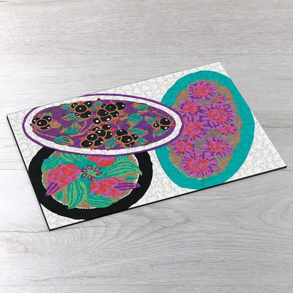 Vintage Flower Patterns II Puzzle - PuzzlesPrint