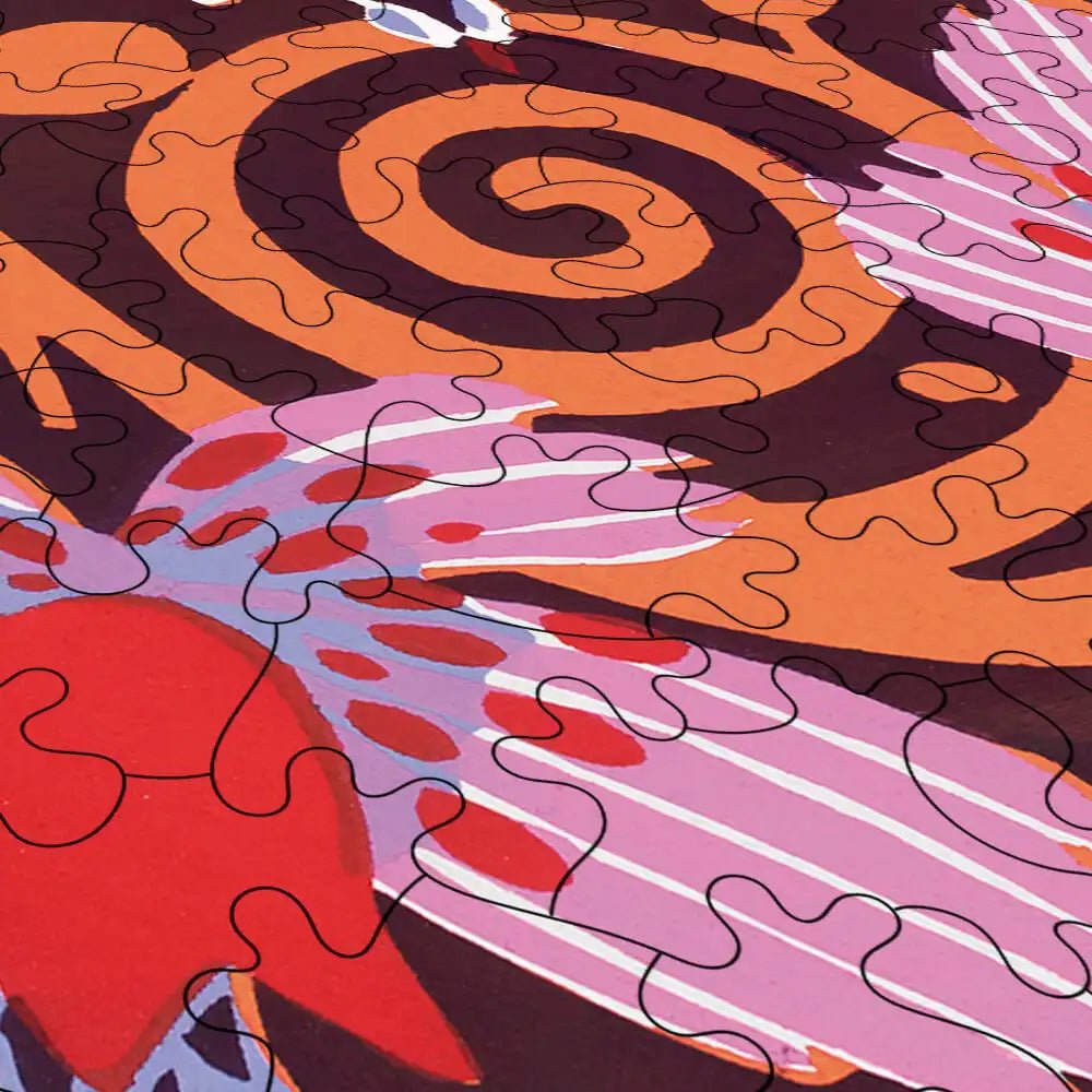 Vintage Flower Patterns Puzzle - PuzzlesPrint