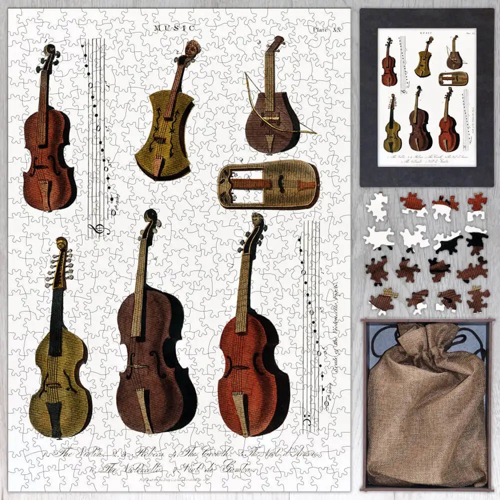 Violin, Viola, Cello and more from Encyclopedia Londinensis Puzzle - PuzzlesPrint