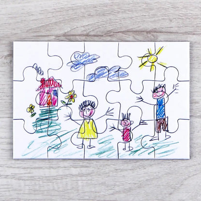 Blank Puzzle - Ideal For Drawing or Painting - PuzzlesPrint