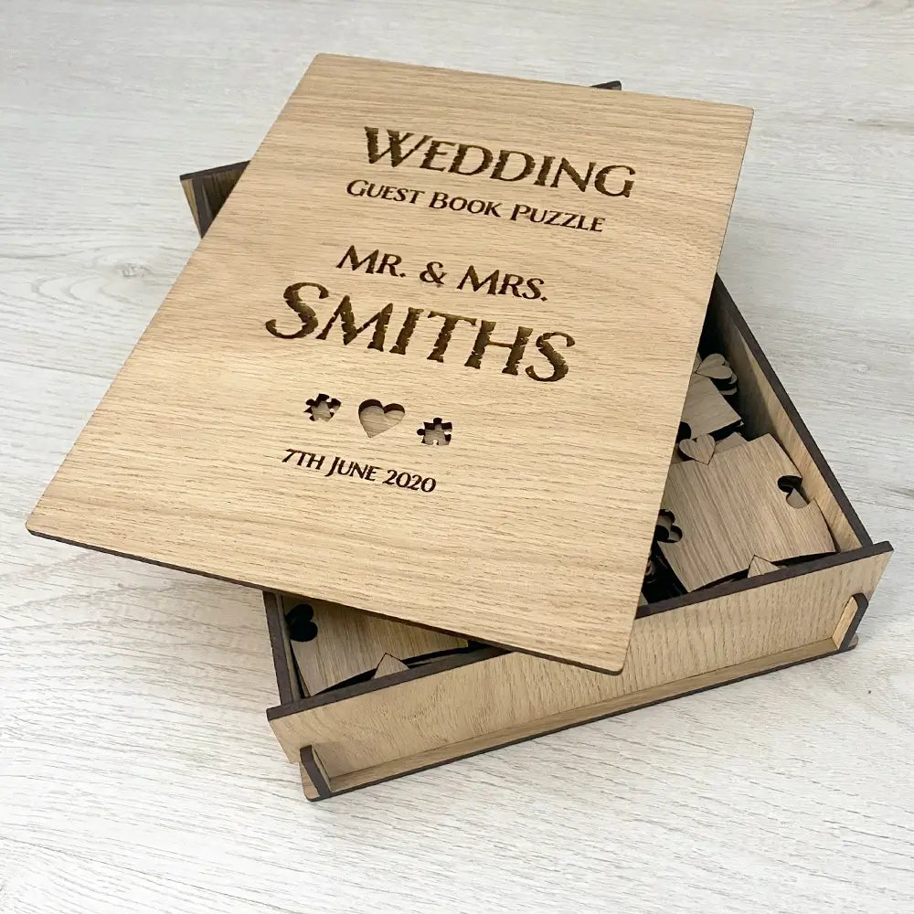 Wedding Guest Book Puzzle - Unique Guest Book Alternative - PuzzlesPrint
