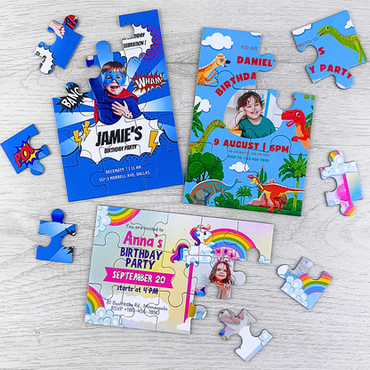 Card Puzzle - Make Invitations or Greeting Cards - PuzzlesPrint