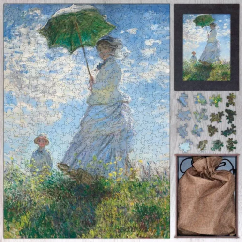 Kvinna med parasoll - Madame Monet och hennes son