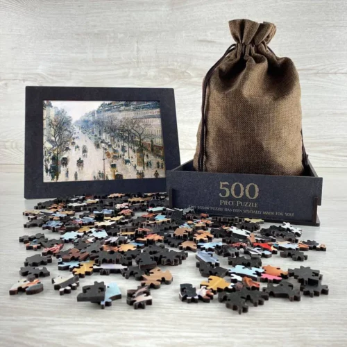 The Boulevard Montmartre on a Winter Morning Puzzle