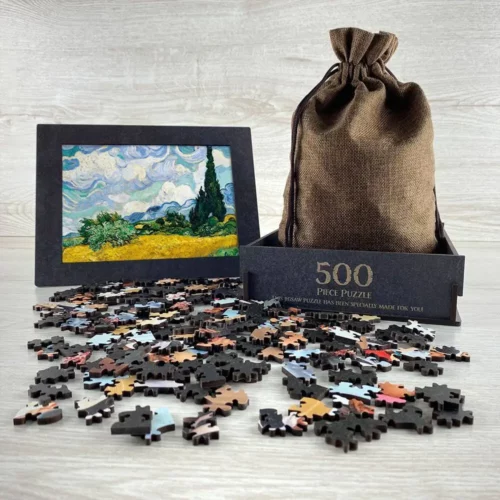 Wheatfield with Cypresses Puzzle