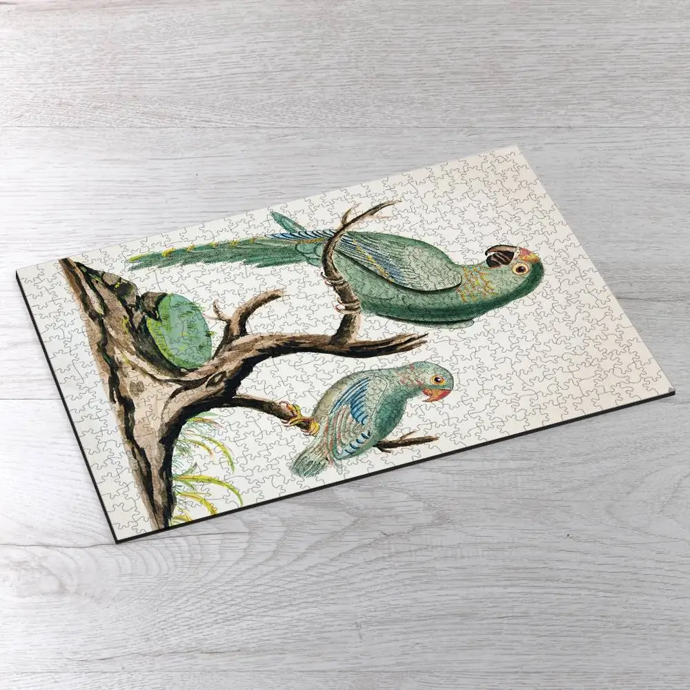 Two Parrots on a Barren Tree Picture Puzzle