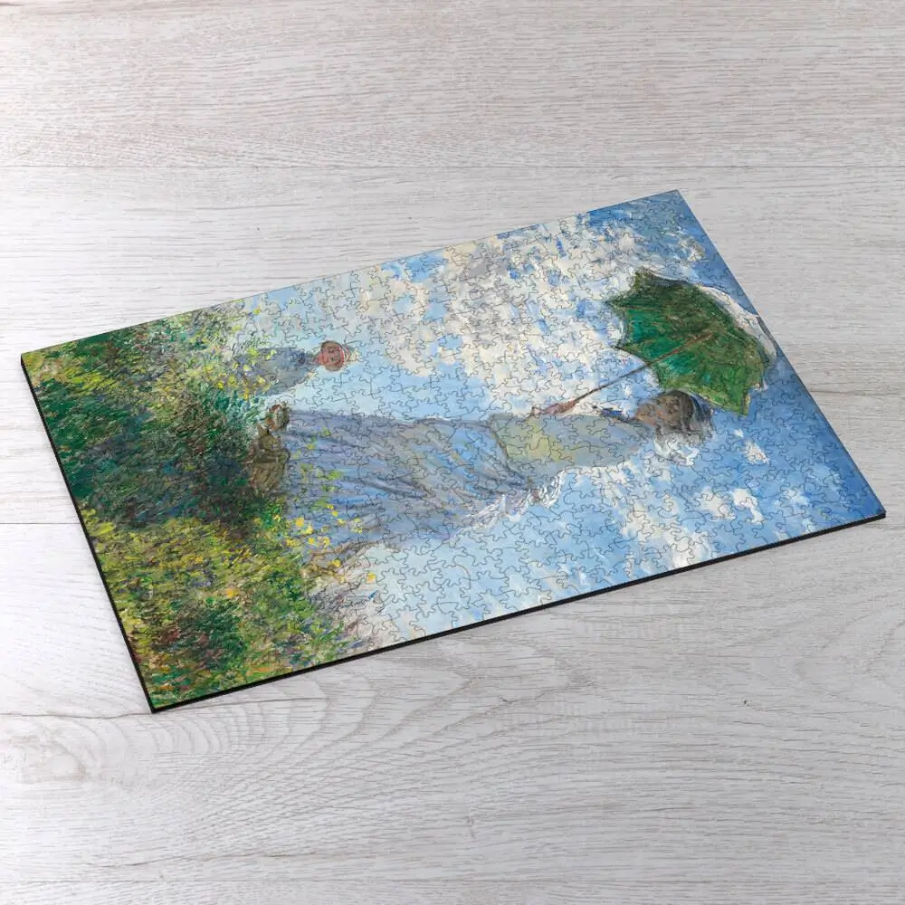 Woman with a Parasol – Madame Monet and Her Son Picture Puzzle