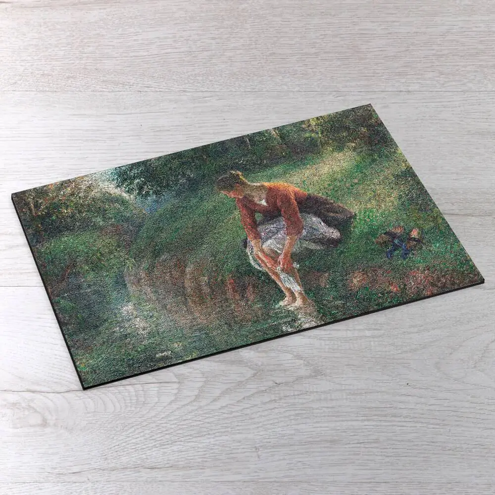 Woman Bathing Her Feet in a Brook Picture Puzzle