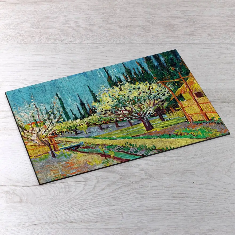 Orchard Bordered by Cypresses Picture Puzzle