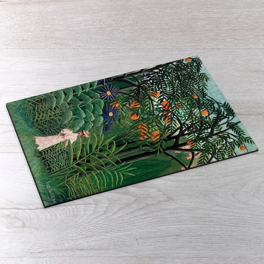 Woman Walking in an Exotic Forest Picture Puzzle