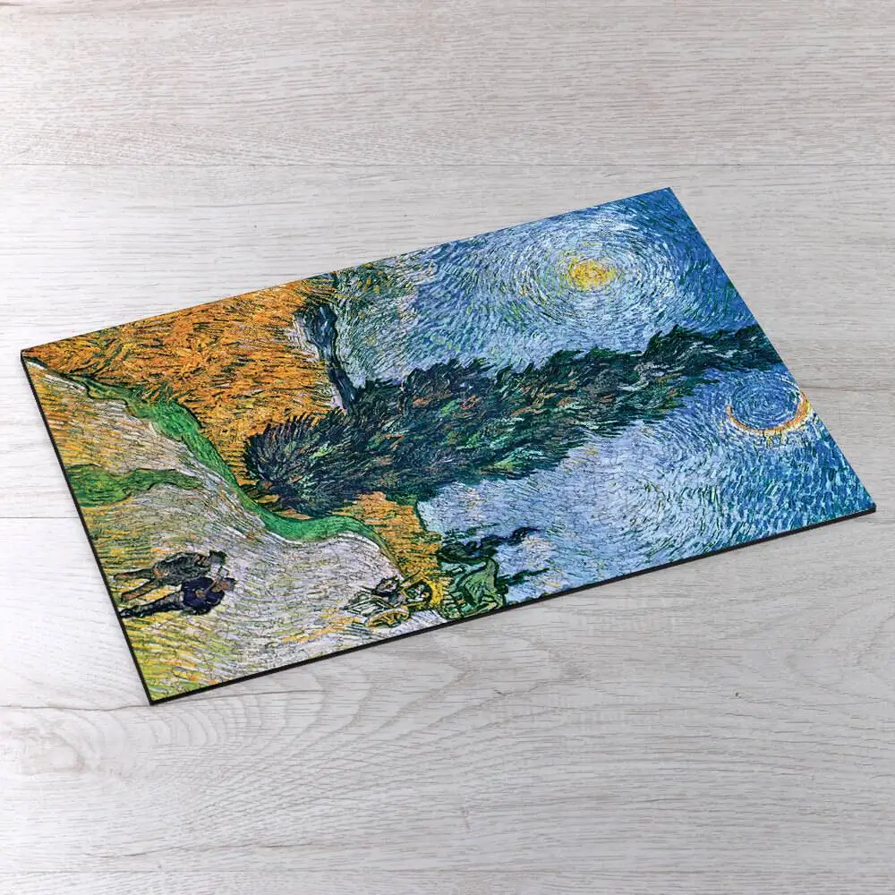 Road with Cypress and Star Picture Puzzle